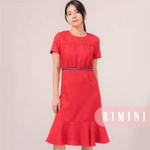 RIMINI- Dress Wanita Gaun Formal Party Remaja Ruffle XS-XL -Ranica Dress 66011