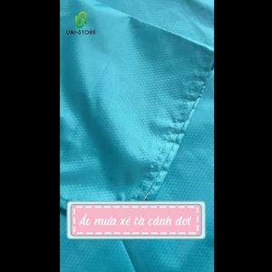 Áo Mưa Xẻ Tà Cánh Dơi Vải Dù Da Cá Cao Cấp Siêu Chống Thấm Nhiều Màu Sắc