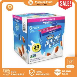 Blue Diamond Almond Breeze Almond Milk Unsweetened Original 946ML x 6 packsi