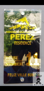Acrylic House Address & Number