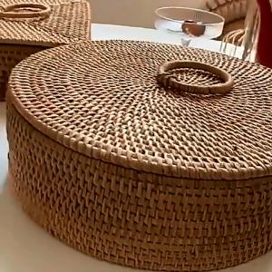 Khay mây đựng bánh kẹo mứt tết - Hàng thủ công mỹ nghệ cao cấp xuất khẩu Bemiao shop