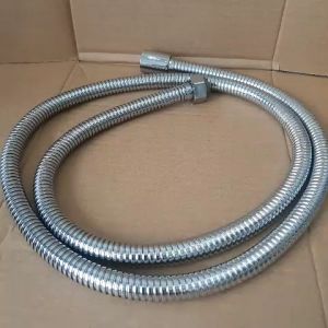 Dây xịt vệ sinh dây liên kết với đầu vòi xịt vệ sinh chiều dài dây 120cm 2 đầu tán đồng thau mạ crom thân dây mạ