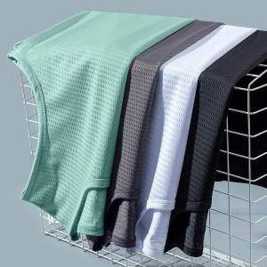 Special Offer Big Sale Ice Silk Vest Women's Summer Thin Fitness Hurdle Mesh Style for Sports Waistcoat Loose Quick-Drying Sleeveless T-shirt