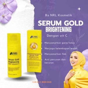 (FREE GIFT) NRL Serum Gold Bpom menyamarkan Kerutan Dan Garis Halus