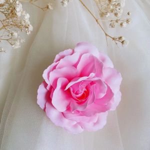 Red Hibiscus Hair Clip Japanese and South Korean Style Non-Tessellated Hair Accessories for Selfies and Photoshoots