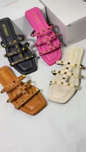 Dadara - Pramida Sandal Flat Wanita Terbaru Kekinian - Sandal Teplek Wanita Korea
