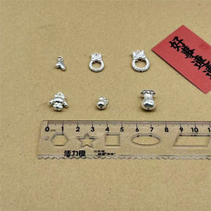 จี้เงินแท้ 999 ลายผีเสื้อ จี้เงินแขวนรูปเมฆดีไซน์ 3D เครื่องประดับ DIY หัวเข็มขัดเงินแข็ง โซ่รัดข้อมือ เครื่องประดับแฟชั่น