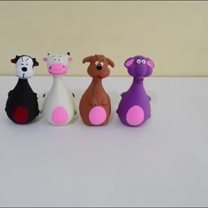 Soft Rubber Chewy Toys Four Styles Squeaky Interactive Throwing Games Cute And Fun Suitable For Small And Medium Sized Dogs