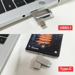 SanDisk SDDDC4 Ultra Dual Drive Luxe USB 3.2 Flash Drive 64GB Type C 128GB 256GB 512GB Metal Type A OTG 2-in-1 Flash Drive