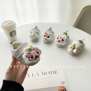 Light Gray Babys Shoes Spring and Autumn Boys and Girls Small-Month Infants Baby Non-Slip Toddler Shoes 6 to 12 Months