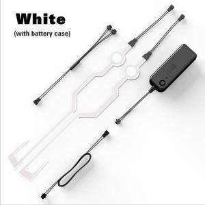 Cool Motorcycle Helmet Glowing Strip Night Riding LED Warning Light Personalized Creative Gift Festival Universal Green Color