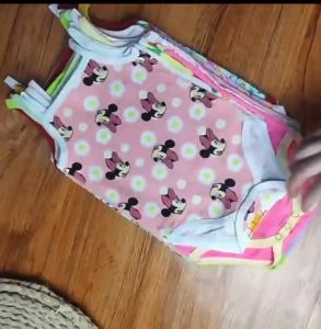 MUM LOVE 5 Piece Baby Sleeveless  Girls Onesies Jumpsuit Romper Newborn Clothes Overall