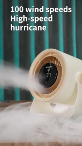 Xiaomi Youpin MeeGoo Portable LED Display Wall Mount Fan 100Gear Turbo Cordless Desktop Fan 3600mAh Air Circulation USB Fan 360° Adjustment Desktop circulation fan with digital display screen wall mounted fan