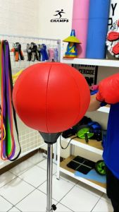 CHAMPS Speed Ball Tinju CH-SPD1 – Punching Ball Lentur Tinggi Adjustable + Sarung & Pompa