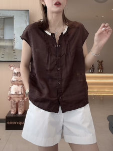 Shalldoer | Summer Outfit Womens Round Neck Open Cardigan Short Sleeve High Waist Casual Shorts Two Piece Set Comfortable Breathable Clothing