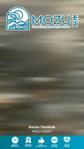 MOZU - Keran Kran Air Taman Tembok Kamar Mandi Engkol Wall Tap MZU-103KT Panjang ABS Stainless