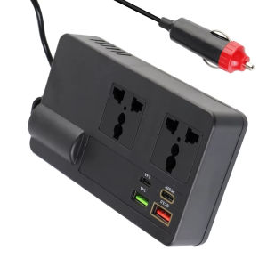 Bộ Chuyển Đổi Nguồn Xe Hơi 200W Bộ Chuyển Đổi Điện Tử Chuyển Đổi Điện 12V 24V Sang 220V Với 7 Cổng Sạc USB Type-C PD Và Ổ Cắm AC
