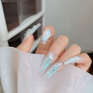 Móng Tay Trang Sức Hộp Kho Báu Pha Lê Không Đều Khung Pha Lê Mẹ Phim Hạt Thép Cùng Màu Phụ Kiện Móng Tay