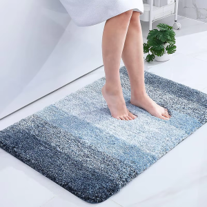 VIKAMA Imitation Cashmere Carpet Long Hair Absorbent Mat Bathroom Mat Soft Floor Mat Simple Living Room Rug For Bedroom Home Dec