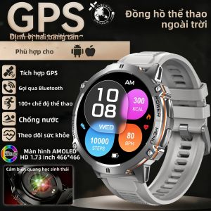 Đồng Hồ Thông Minh 900mAh 2025 Mới Dành Cho Nam Với Định Vị GPS Chống Nước 10ATM La Bàn Gọi BT Chức Năng Thể Thao Dành Cho Android Và iOS