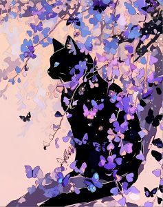 Beautiful Landscape and Black Cat Nature Scene Jigsaw Puzzle 500/1000/1200/2000PCS Mindful Game Stress Relief Decor Gift