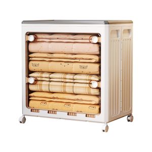 MEIZHUFU | Large Capacity Storage Box Foldable with Wheels