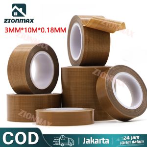 Lakban Isolasi Tahan Panas 300C Teflon Tape PTFE Coklat Selotip Kertas High Temperature