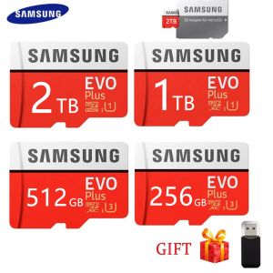 Samsung Memory Card EVO PLUS Memory Card With Conversion SD Card Holder High Speed 100 MB U3 TF Card UHS-I Microsd 128GB/256GB/512GB/1TB/2000GB Micro Sd Card COD