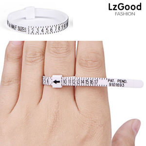 THƯỚC ĐO Nhẫn công cụ đo với kính lúp | ngón tay tái sử dụng Kích thước đo 1-17 | Đồ trang sức chính xác kích thước công cụ cho USA Nhẫn