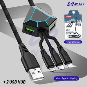 KABEL DATA CHARGER HP 5IN1 WITH USB HUB BACA FLASH DISK
