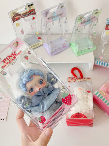 Strawberry and Apple Pattern Transparent Storage Bag 10-15cm