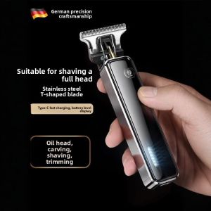 MONLEYTA | German Electric Trimmer Shaver For Bald Head And Beard Trimming Mens Tool Professional Hair Clippers Beard Razor Grooming Kit