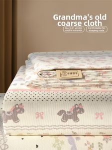 Luxury Summer Pure Cotton Bed Sheet Pillowcase Set