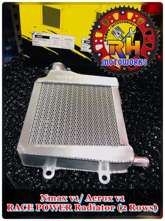 Nmax v1/ Aerox v1 Radiator (2 Rows) RACE POWER Thailand Made