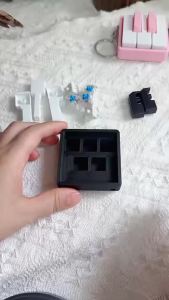 Velishy | 3D Printed Piano Clicker Keychain Stress Relief Fidget Toy Durable Keycap Design for Backpack Office Anxiety Relief Gift