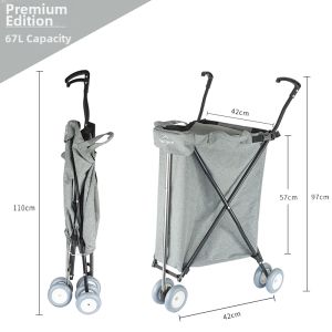 Portable Multifunctional Rolling Shopping Cart