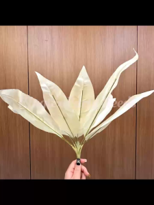 Dapo Leaves Artificial White Bunch Dapo Leaves plants 12 Leaf Perfect For Wedding Home Indoor Outdoor Decoration Fruit