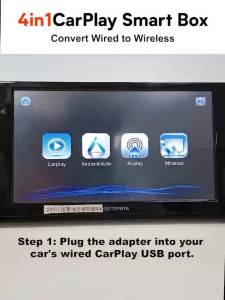 4 in1 CarPlay Android Auto AirPlay Mirror Link Stable Bluetooth Adapter Wired To Wireless for Volvo Benz Kia Smart Car Systems