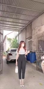 Quần Tây 3 Khuy Học sinh sinh viên cạp cao 8cm thời trang Vải tuyết mưa cao cấp dày đẹp không nhăn có Bigsize Chun sau