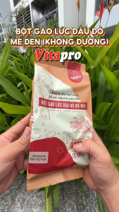 Bột gạo lứt đậu đỏ mè đen Vitapro Làm 100% Từ Các Loại Đậu Và Gạo Lứt Nguyên Chất Cung Cấp Đủ Dưỡng Chất Phù Hợp Với Người Lớn Tuổi Giá Sốc Vitapro