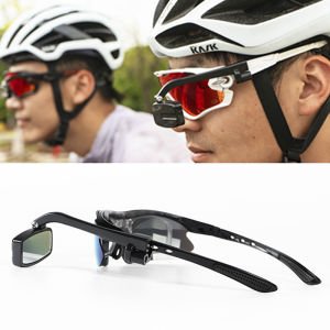 【Bike Bicycle Cycling Riding Glasses Rear View Mirror 360 Rearview Adjustment Rear View Eyeglass Mount Helmet】