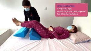 Washable Wedge Pillow Leg Elevation Back Lumbar Acid Reflux Pillow Anti Slip Body Side Wedge Pillow