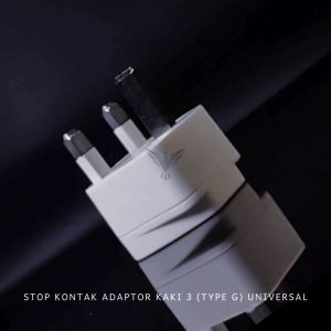 STOP KONTAK ADAPTER KONVERTER COLOKAN LISTRIK KAKI 3 UK TIPE G TO UNIVERSAL WY7 Daya 2500W Dan 13 Ampere Warna Hitam Dan Putih - Lazada