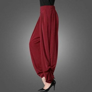 High Waist Wide Leg Pants Womens Casual Loose Fit Summer New Style Lantern Cabbage Long Trousers Fake Collar plus Size