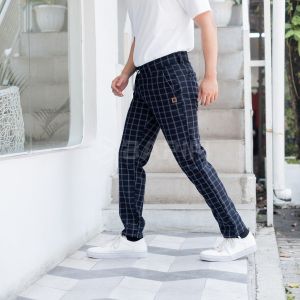 CELANA TARTAN SLIMFIT CELANA PANJANG PRIA