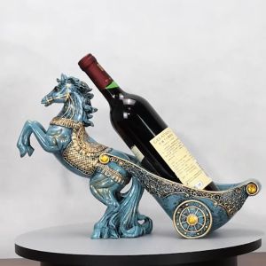 Kệ chai vang hình chiến mã