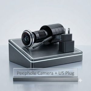 3MP 2K HD 180° Video Doorbell Peephole Camera Two-Way Audio Motion Detect Tuya SmartLife 2.4G/5G Dual WiFi EU/US/UK/AU Plug