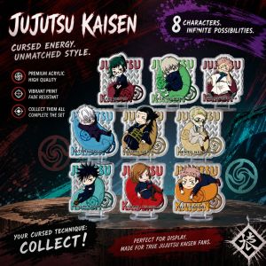Bandai | Jujutsu Kaisen Yuji Itadori Megumi Fushiguro Acrylic Stand Nine Piece Set Anime Figure Display