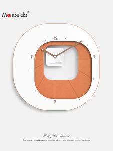 Modern Nordic Creative Wall Clock Home Living Room Decor Simple Style Mandelda Hanging Clock E0 Grade Environmentally Friendly Board