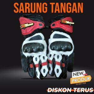 PROMO SARUNG Tangan Motor Balap Full Kulit Aslli Full Protector TERMURAH Di GL Store Kulit